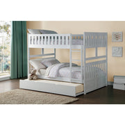 B2053FFW-1*R (4) Full/Full Bunk Bed with Twin Trundle - B2053FFW-1*R