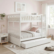 B2053FFW-1*R (4) Full/Full Bunk Bed with Twin Trundle - B2053FFW-1*R