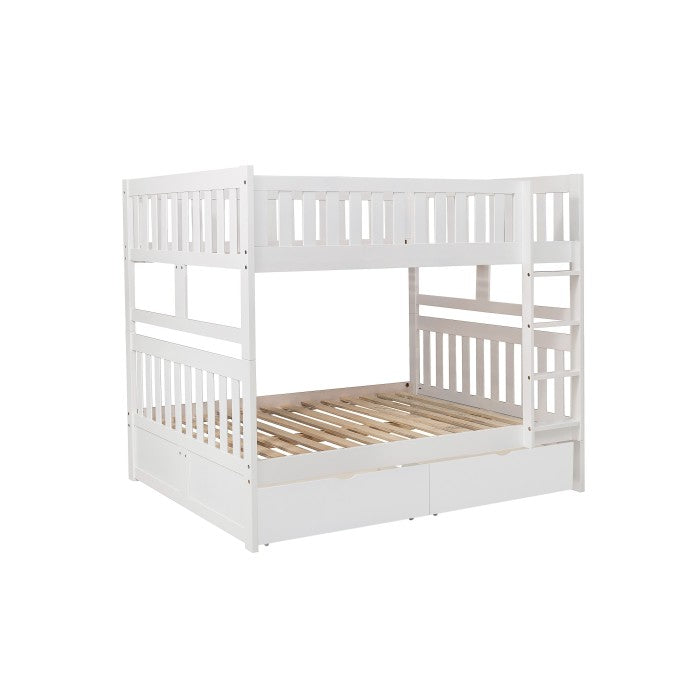B2053FFW-1*T (4) Full/Full Bunk Bed with Storage Boxes - B2053FFW-1*T