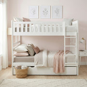 B2053FFW-1*T (4) Full/Full Bunk Bed with Storage Boxes - B2053FFW-1*T