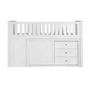 B2053LLW-1*BC2DR (6) Low Loft Bunk with Bookcase and 2 Dressers - B2053LLW-1*BC2DR