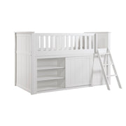 B2053LLW-1*BC2DR (6) Low Loft Bunk with Bookcase and 2 Dressers - B2053LLW-1*BC2DR