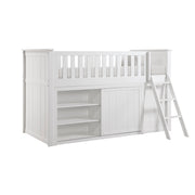 B2053LLW-1*BCDR (5) Low Loft Bunk with Bookcase and Dresser - B2053LLW-1*BCDR