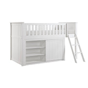 B2053LLW-1*DR (4) Low Loft Bunk with Dresser - B2053LLW-1*DR