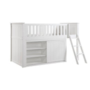 B2053LLW-1*DR (4) Low Loft Bunk with Dresser - B2053LLW-1*DR