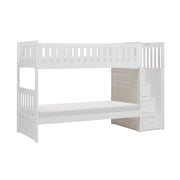 B2053SBW-1* (4) Twin/Twin Step Bunk Bed - B2053SBW-1*