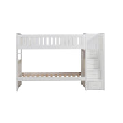 B2053SBW-1* (4) Twin/Twin Step Bunk Bed - B2053SBW-1*