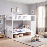 B2053SBW-1* (4) Twin/Twin Step Bunk Bed - B2053SBW-1*