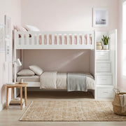 B2053SBW-1* (4) Twin/Twin Step Bunk Bed - B2053SBW-1*