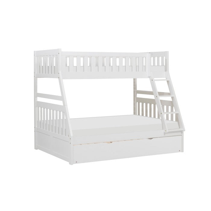 B2053TFW-1*R (4) Twin/Full Bunk Bed with Twin Trundle - B2053TFW-1*R