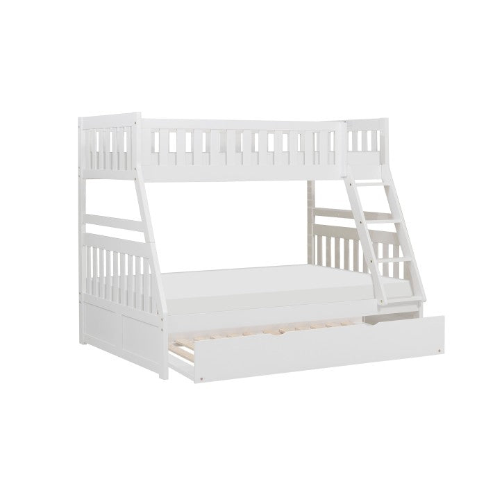 B2053TFW-1*R (4) Twin/Full Bunk Bed with Twin Trundle - B2053TFW-1*R
