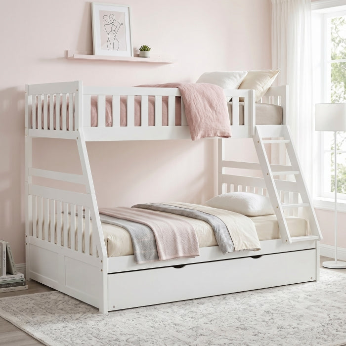 B2053TFW-1*R (4) Twin/Full Bunk Bed with Twin Trundle - B2053TFW-1*R