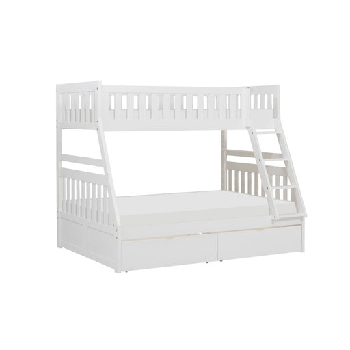 B2053TFW-1*T (4) Twin/Full Bunk Bed with Storage Boxes - B2053TFW-1*T