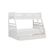 B2053TFW-1*T (4) Twin/Full Bunk Bed with Storage Boxes - B2053TFW-1*T