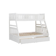 B2053TFW-1*T (4) Twin/Full Bunk Bed with Storage Boxes - B2053TFW-1*T