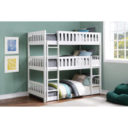 B2053TTTW-1* (3) Triple Bunk Bed - B2053TTTW-1*