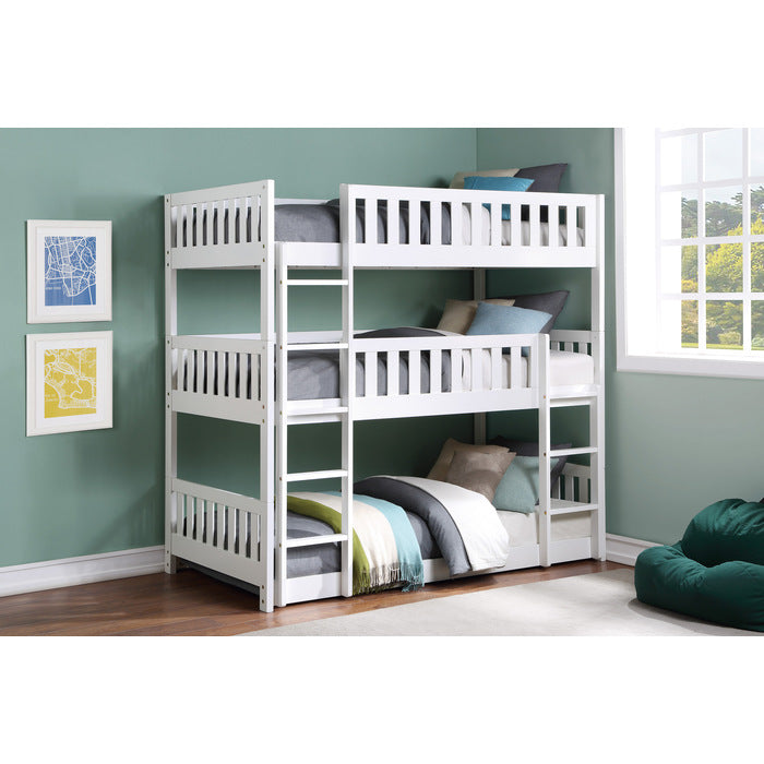 B2053TTTW-1* (3) Triple Bunk Bed - B2053TTTW-1*