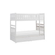 B2053W-1*T (4) Twin/Twin Bunk Bed with Storage Boxes - B2053W-1*T