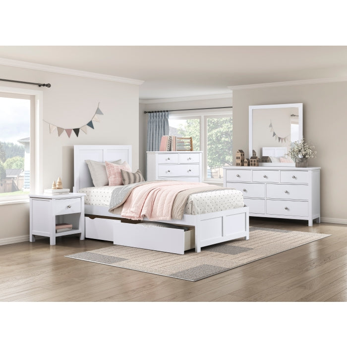 B2053W-4D1 1-Drawer Night Stand - B2053W-4D1