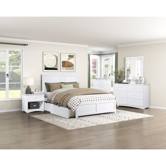 B2053W-4D1 1-Drawer Night Stand - B2053W-4D1