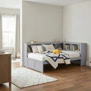 B2063BC-1BC* (3) Twin Bookcase Corner Platform Bed - B2063BC-1BC*