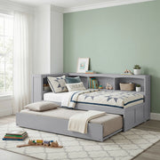 B2063BC-1R* (3) Twin Bookcase Platform Bed with Twin Trundle - B2063BC-1R*