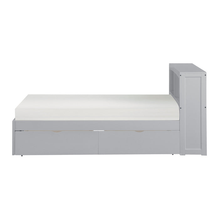 B2063BC-1T* (3) Twin Bookcase Platform Bed with Storage Boxes - B2063BC-1T*