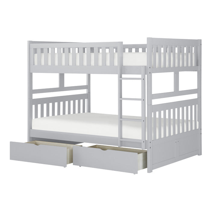 B2063FF-1*T (4) Full/Full Bunk Bed with Storage Boxes - B2063FF-1*T