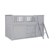 B2063LL-1*BC2DR (6) Low Loft Bunk with Bookcase and 2 Dressers - B2063LL-1*BC2DR