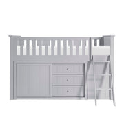 B2063LL-1*BC2DR (6) Low Loft Bunk with Bookcase and 2 Dressers - B2063LL-1*BC2DR