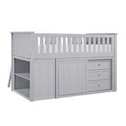 B2063LL-1*BC2DR (6) Low Loft Bunk with Bookcase and 2 Dressers - B2063LL-1*BC2DR