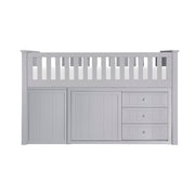 B2063LL-1*BC2DR (6) Low Loft Bunk with Bookcase and 2 Dressers - B2063LL-1*BC2DR