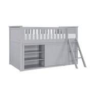 B2063LL-1*BC2DR (6) Low Loft Bunk with Bookcase and 2 Dressers - B2063LL-1*BC2DR