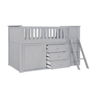 B2063LL-1*BCDR (5) Low Loft Bunk with Bookcase and Dresser - B2063LL-1*BCDR