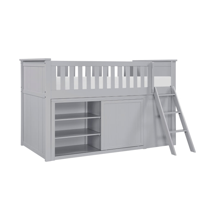 B2063LL-1*BCDR (5) Low Loft Bunk with Bookcase and Dresser - B2063LL-1*BCDR