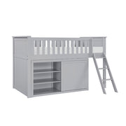 B2063LL-1*DR (4) Low Loft Bunk with Dresser - B2063LL-1*DR