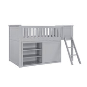 B2063LL-1*DR (4) Low Loft Bunk with Dresser - B2063LL-1*DR