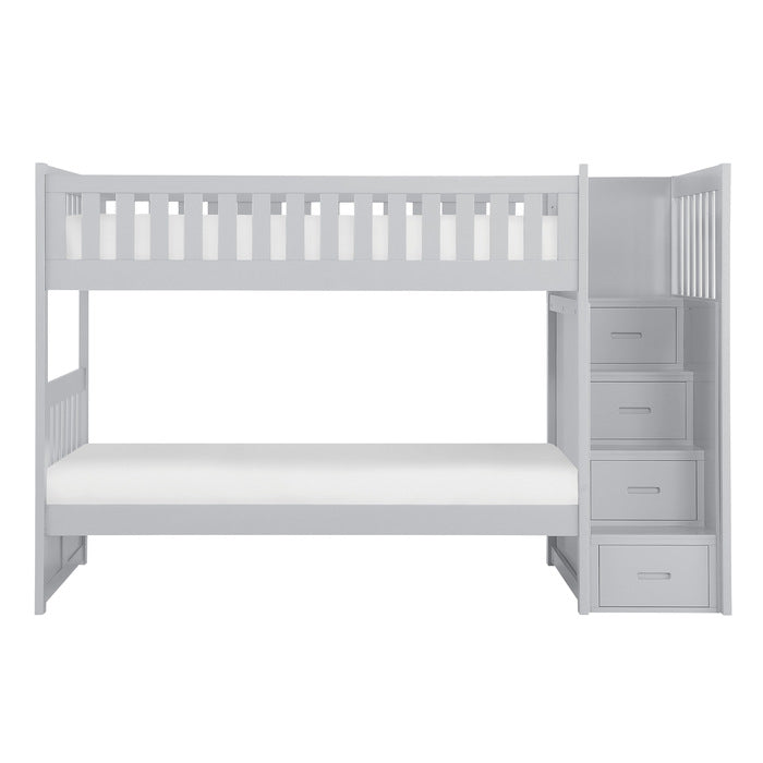 B2063SB-1* (4) Twin/Twin Step Bunk Bed - B2063SB-1*