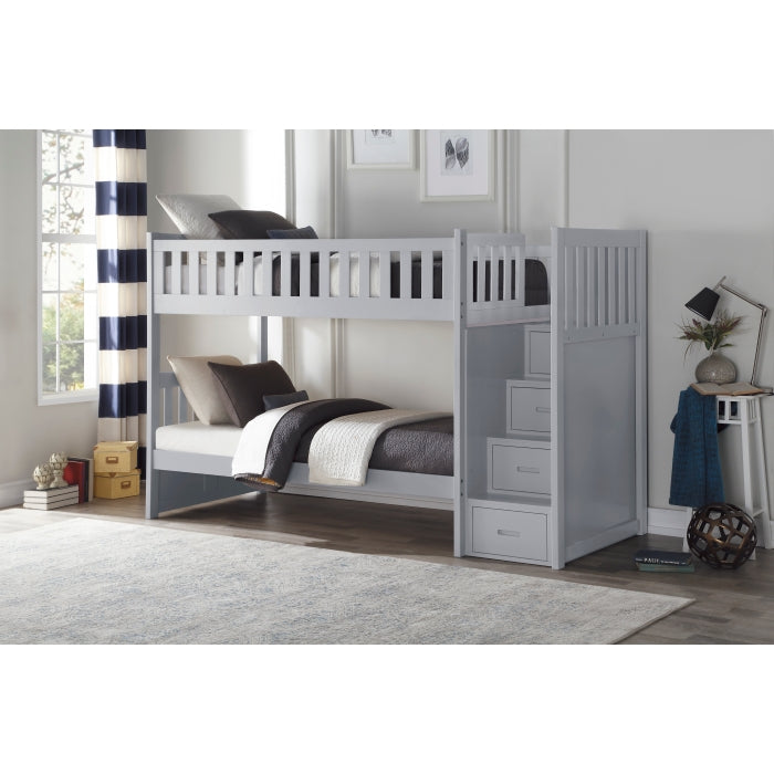 B2063SB-1* (4) Twin/Twin Step Bunk Bed - B2063SB-1*