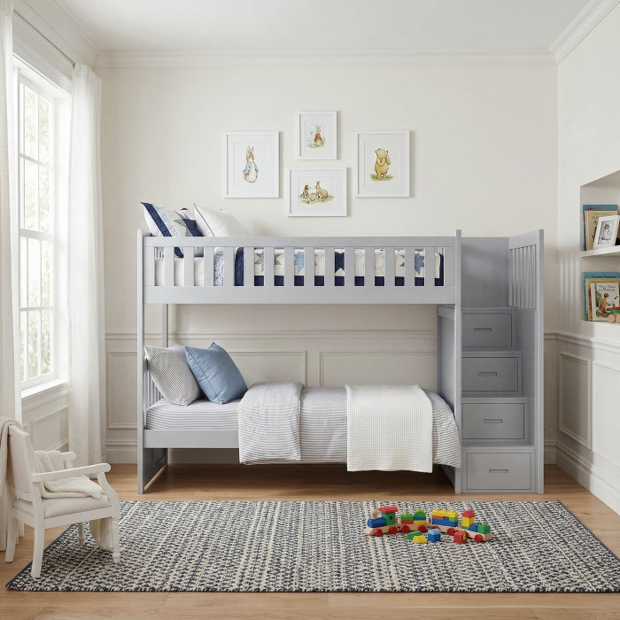 B2063SB-1* (4) Twin/Twin Step Bunk Bed - B2063SB-1*