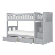 B2063SB-1*T (5) Twin/Twin Step Bunk Bed with Storage Boxes - B2063SB-1*T