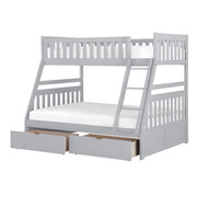 B2063TF-1*T (4) Twin/Full Bunk Bed with Storage Boxes - B2063TF-1*T