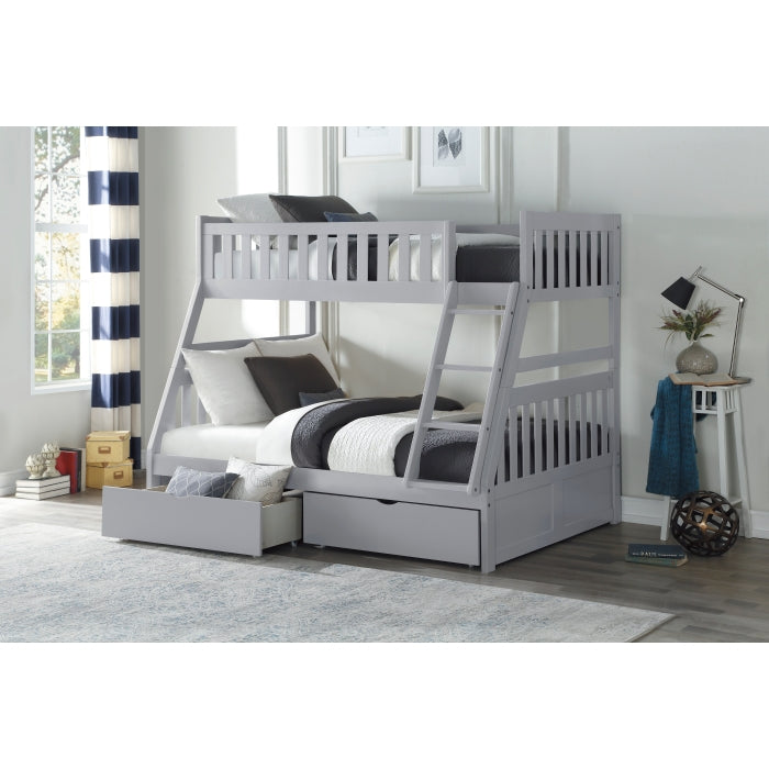 B2063TF-1*T (4) Twin/Full Bunk Bed with Storage Boxes - B2063TF-1*T