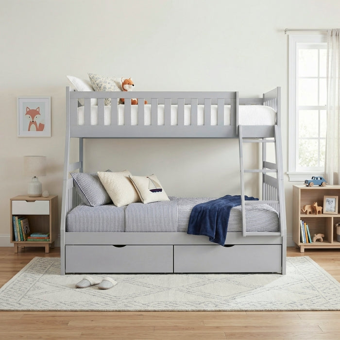 B2063TF-1*T (4) Twin/Full Bunk Bed with Storage Boxes - B2063TF-1*T