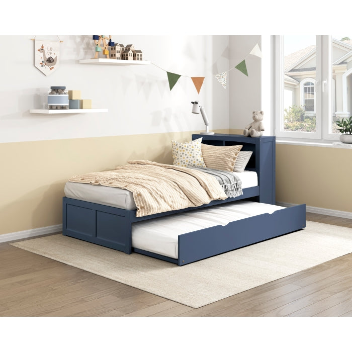 B2083BUBC-1* (2) Twin Bookcase Platform Bed - B2083BUBC-1*