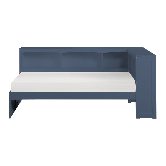 B2083BUBC-1BC* (3) Twin Bookcase Corner Platform Bed - B2083BUBC-1BC*