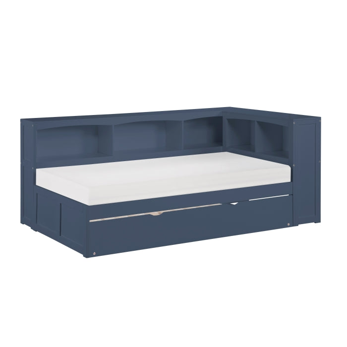 B2083BUBC-1BC* (3) Twin Bookcase Corner Platform Bed - B2083BUBC-1BC*