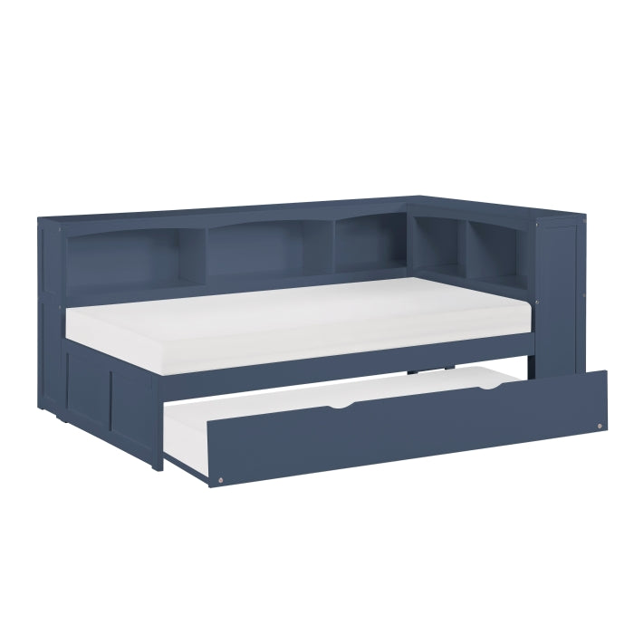 B2083BUBC-1BC* (3) Twin Bookcase Corner Platform Bed - B2083BUBC-1BC*