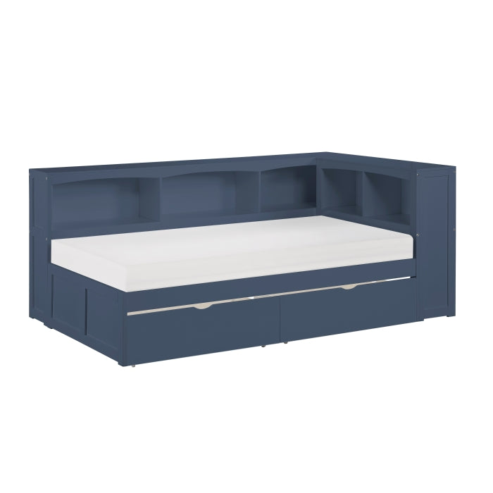 B2083BUBC-1BC* (3) Twin Bookcase Corner Platform Bed - B2083BUBC-1BC*