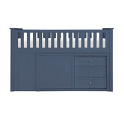 B2083BULL-1*BC2DR (6) Low Loft Bunk with Bookcase and 2 Dressers - B2083BULL-1*BC2DR